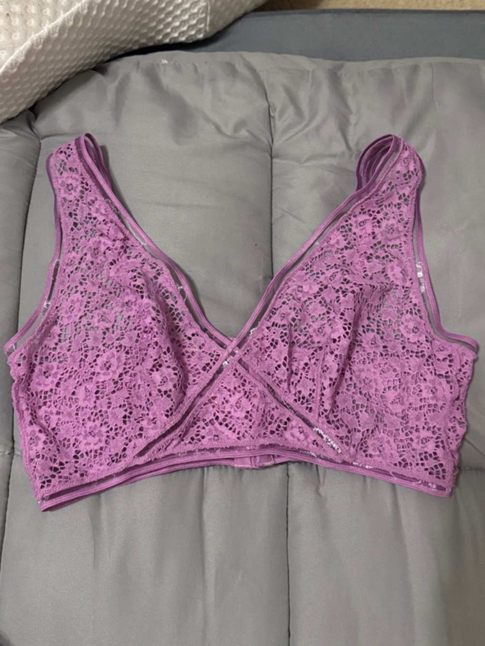 Victoria Secret Very Sexy Purple Floral Lace Bralette